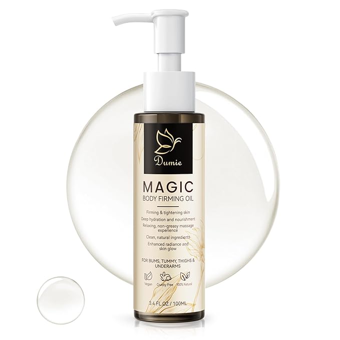 Magic Body Firming Oil, 3.38 FL OZ, Korean Skin Care Post-Shower Body Oil for Women – With 767,000ppm Jojoba Oil,to Tighten, Hydrate & Nourish Dry Skin, Lightweight & Non-Greasy for Full Body Use-VeraVaultWomen