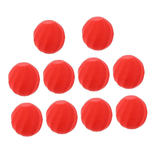 10pcs Box Spherical Lipstick Case Bulk Lip Balm Lipgloss Lip Gloss Round Ball Containers Lip Balm Containers Lip Balm Sphere Container Empty Lip Balm Sphere Lip Balm Bottles Red-VeraVaultWomen