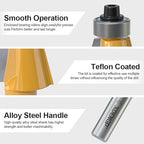 15 Degree Chamfer Router Bit with 1 Inch Cutting Length,1/2 Inch Shank Carbide Edge Forming Bevel Router Bit with Bearing, Chamfer Bit Miter Angle Milling Cutters Tool