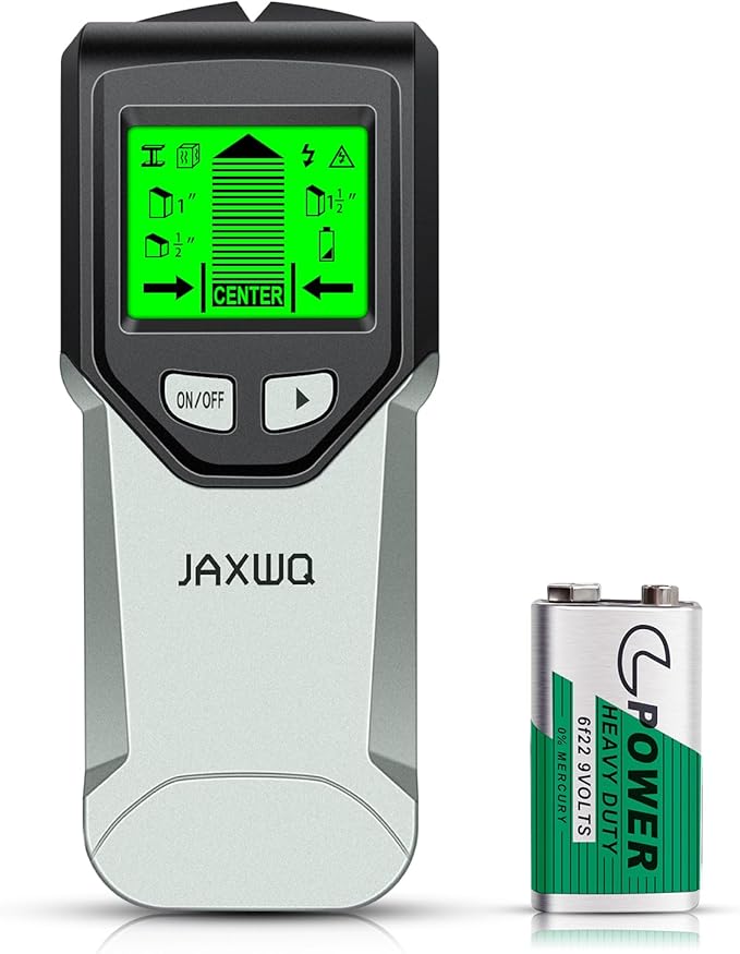 Stud Finder Wall Scanner - 5 in 1 Stud Finder Tool w/Microprocessor Chip and HD LCD Display, Stud Detector Beam Finders for Center & Edge of Wood AC Wire Metal Studs Joist Pipe