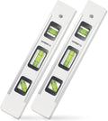 Torpedo Level 9-INCH Level with 45°/90°/180° Bubbles, Small Measuring Tool(2 Pack)