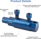 Broken Pipe Extractor Tool with Screw Bolt Extractor Kit, for 1/2" to 1" Pipes, Stripped Screws, Easy Out Valve Extraction, Pipe Threading, Screw Remover and Extractor, Storage Case, Hex Wrench, Blue