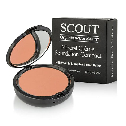 SCOUT Australia Crème Compact Foundation with Vitamin E, Joboba & Shea Butter Golden-VeraVaultWomen