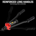 Rivet Nut Tool, 16-inch Rivnut Tool Kit with 15 SAE & Metric Mandrels, 236pcs Rivnut Assortment Kit and Rugged Carrying Case