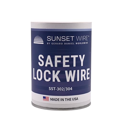 Safety Lock Wire - T302/304 Stainless Steel Safety Wire for Aviation, Automotive, Industrial Use - 1lb Dispenser Can - Made in USA (0.025 in)