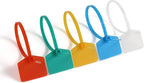 6 in Marker Nylon Cable Ties, Plastic Water Proof Tags, Self-Locking Written-on Cable Marker, Security Seals Label for Cabling, Wire Marking Label, Shipping Hanging Tags - Mulit colors/ 100pcs