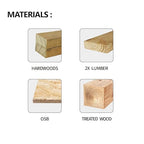 HOJR's 10-Piece Blade Set Features a Special Heat-Resistant Non-Stick Coating for Durability. Thin and Sharp, Suitable for framing and Ordinary Wood. W7-1/4 24-Tooth 5/8-inch - TA