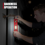 KATA Light-up Torpedo Level Magnetic: 9 Inch Shockproof Small Leveler Tool with 45/90/180 Degree Vials - Removable Line Bubble Spirit Levels For Hanging Pictures, Installing Shelf in Dark Tight Spaces