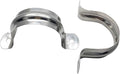 12 Pcs 2.5inch Rigid Pipe Strap,Two Hole Stainless Steel Strap U Bracket, Widened Tube Strap Tension Clip Assortment Kit Heavy Duty Pipe Clamp for Pipe Fixing（75mm）