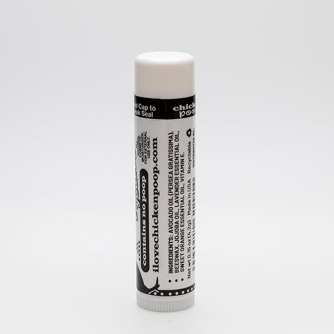 .15 oz. Chicken Poop® ORIGINAL FLAVOR Lip Junk for Dry, Chapped Lips, LIP BALM PACK OF 4