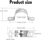 300 PCS 7/8 Inch Stainless Steel Rigid Pipe Strap, M22 Conduit Clamps, U Bracket Mounting Clamps with Two Hole, U Tube Pipe Clamp for Chemical Industry, Commercial