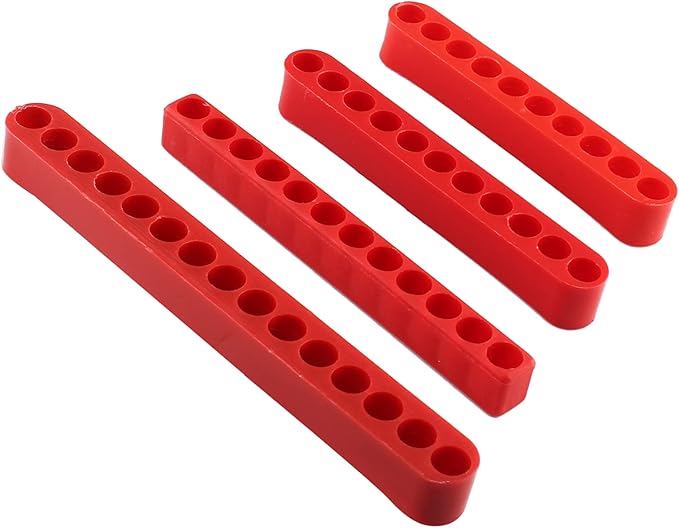 20Pcs Hex Shank Screwdriver Bit Holder Set, Plastic Screwdriver Head Storage Case, Drill Bit Storage Case, Screwdriver Head Holder Organizer, Including 10, 11, 12, 15-Holes
