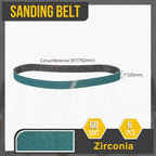 1 x 30 Inch Sanding Belt, 6 Pcs 60 Grit Zirconia Knife Sharpener Belts Work Sharpening for Belt Sander Knife Carving Tool Metal Working
