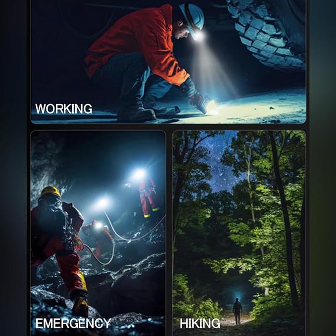 2 Pcs Rechargeable LED Work Light BBQ Grilling Accessories with Magnetic Base, 180° Rotate Mechanic Grill Light for Car Repair, Emergency, Camping, Outdoor & Mechanics Tools