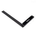 Precision Square Ruler for Measuring and Marking - Aluminum Steel Framing Tool for Professional Carpentry Use (12 Inch)