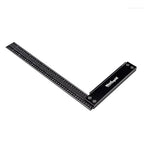 Precision Square Ruler for Measuring and Marking - Aluminum Steel Framing Tool for Professional Carpentry Use (12 Inch)