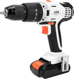 LIGO 20V Cordless Drill Driver with Impact, 25+1+1 Torque Setting, 1/2 Inch, 2 Speed, with 2.0Ah Battery and Fast Charger