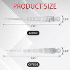 1-15mm Stainless Steel Double Sided Welding Taper Gauge Measuring Instrument Feeler Gauge Depth Gauge Aperture Ruler Inch&Metric Measuring Tool（1PCS）