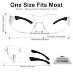 ANSI Z87.1 Clear Safety Glasses12 pack, Safety Glasses for men and women bulk, Scratch&Impact-Resistant construction safety glasses, for lab & in-/outdoor work