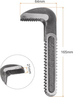 HARFINGTON Pipe Wrench Hook Jaw 14" Plumbing Wrench Replacement Jaws Carbon Steel for 14" Adjustable Wrench