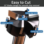 1-1/2 Inch Forstner Drill Bit, Carbide Tipped Forstner Bit for Hard Wood, Wood Drilling Hole Saw Set Woodworking Hinge Cutter Tool Kits for Wood Plastic Plywood