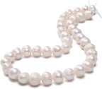 Natural Pearl Beads Potato 10-11mm White Freshwater Cultured Loose Gemstone Beads for DIY Jewelry Making 13.8''/Strand HQ
