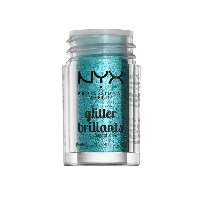 NYX PROFESSIONAL MAKEUP Face & Body Glitter, Teal