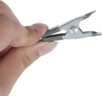 100 pcs. 2" Inch Spring Metal Clamps wholesale Bulk - Gray