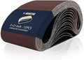 15 Pcs 3 x 21 Inch Assorted Aluminum Oxide Sanding Belt,80/120/150/240/400 Grit