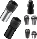 M14 5/8"-11 Thread Angle Grinder Extension Shaft Set 2PCS Electric Drill Conversion Collets Adapter Woodworking Tool Accessories Include Spring Collet (1/8,1/4, 3/8, 1/2)