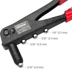 Arrow Heavy Duty Riveter Kit, Professional Pop Rivet Gun with Assorted 120 Rivets