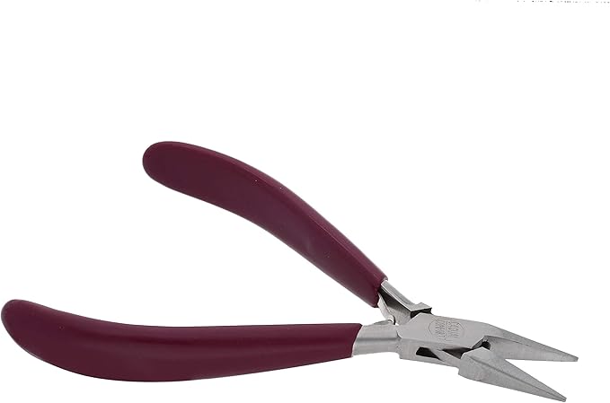 The Beadsmith Casual Comfort Chain Nose Plier - 6 inches (152mm)- Pvc Handle - European Design & Quality, Tool for Jewelry Making