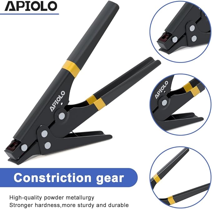 Zip Tie Gun with Adjustable Tension,Includes Cutter for Precise Trimming,Durable Cable Tie Gun for Electrical, HVAC,Industrial&Home Use,Zip Tie Tool for Cable Ties & Accessories