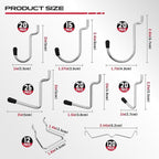 300-Piece Pegboard Hook Set, Pegboard Organizer Accessories for Hanging, Durable Metal Hooks for Tool Organization, Garage, Workshop, and Craft Storage