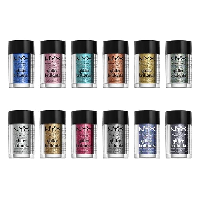NYX PROFESSIONAL MAKEUP Face & Body Glitter, Red