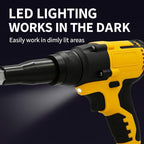 Cordless Rivet Gun Compatible with DeWALT 20V Battery: Electric Pop Rivet Gun with 3 Size(1/8'',5/32'',3/16") Aluminum Rivets,Brushless Riveters Gun Tool Kit for Metal,Plastic,Leather(No Battery)