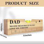 Fathers Day Birthday Gifts for Dad from Daughter Son Wife Wooden Spirit Level Valentines Christmas Thank You Gifts Ideas for Daddy New Dad Grandpa Papa