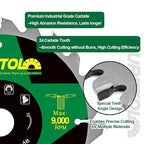 Circular Saw Blade 6-1/2 Inch - 24T ABT Wood Cutting Saw Blade with 4/5” Arbor for Wood, Plastic, Plywood, Particle Boards, Multilayer Boards(3 Pack)