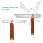 DOITOOL 1PCS 9 Inch Sliding T-Bevel Gauge Woodworking T Bevel Angle Finder with Hardwood Handle and Metric Marks