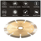 LSS 9 inch Dry or Wet Cutting General Purpose Power Saw Segmented Diamond Blades for Masonry Brick/Block Pavers Concrete Stone (9")