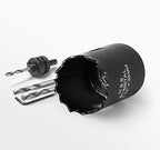 1-3/8 Inch Hole Saw with 1/2" Triangle Shank Quick Change Arbor, JTemgle Bi-Metal Hole Saw Heavy Duty Hole Cutting Tool for Cornhole Boards, Recessed Lights, Wood, Plastic, Drywall & Soft Metal