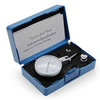 0.0001" Dial Indicator Brass Test Indicator with 7 Jewels Bearings Accuracy 0.00015 Big Face Imperial Dial Indicator for Machinist Engineer Inspection Measurement (Model 201-0068)