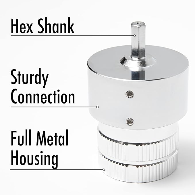 Deburring Tool for Copper Pipe, PVC Tubing, 1/4” to 1-5/8" All-metal Inner Outer Pipe Reamer with Adaptor for Drills, Copper Pipe Cleaner, Tube Chamfering Plumber Tool