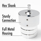 Deburring Tool for Copper Pipe, PVC Tubing, 1/4” to 1-5/8" All-metal Inner Outer Pipe Reamer with Adaptor for Drills, Copper Pipe Cleaner, Tube Chamfering Plumber Tool