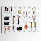 143PCS Pegboard Organizer Kit, Pegboard Hooks Set, 1/8 & 1/4 inch Assortment, Peg Board Bins, Peg Locks