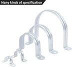 30 PCS 1 Inch Reinforced Rigid Pipe Strap,2 Holes U Bracket Cable Clamp Hanger,Zinc Coated Tension Tube Clip,Conduits Strap Clamps for Pipe Fixing on Various Surfaces,30 PCS(25 mm)