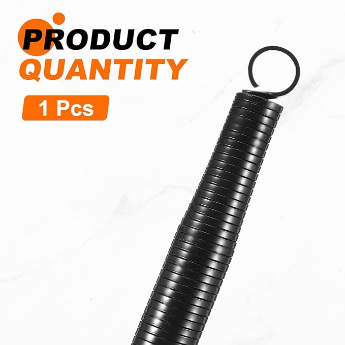 HARFINGTON PVC Spring Tube Bender 27.5mm OD 520mm Long C Type Conduit Pipe Bender Bending Spring for Pipe Bending Devices in Home Hydropower, Black