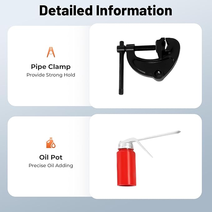 Electric Pipe Threader, 2300W Pipe Threading Machine with 6 Dies (1/2" - 2"), 110-120V Ratchet Pipe Threader Kit, Heavy-Duty Hand-Held Power Drive Kit