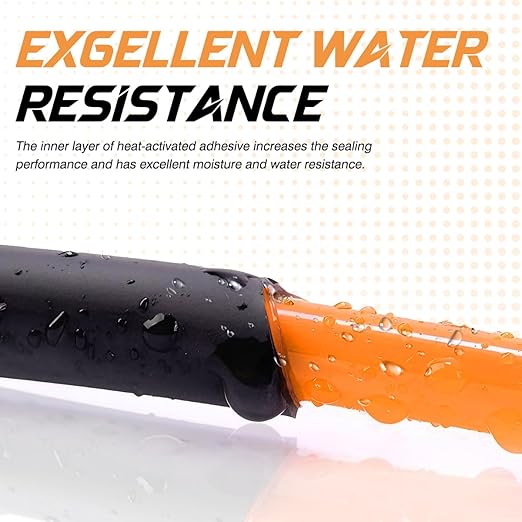 1'' Heat Shrink Tubing, 50 Ft 3:1 Grade Waterproof Shrink Wrap Tubing, Marine Grade Adhesive Lined Heat Shrink Tube,Dual Wall Heat Shrink tubing for Wire Insulation Red