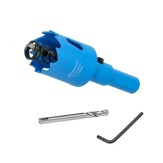 1 Inch Hole Saw with Arbor for Metal and Wood Cutting, Bi-Metal Hole Cutter, 1" Hole Saw Kit for Drywall, Wood, PVC Boards, Fiberglass and Vent Pipes